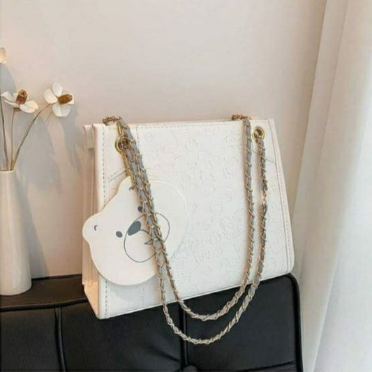 White shoulder bag-5092