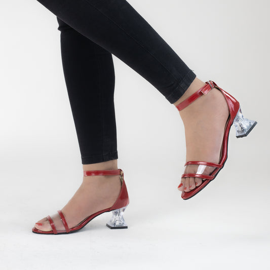 Transparent heel sandals-2200